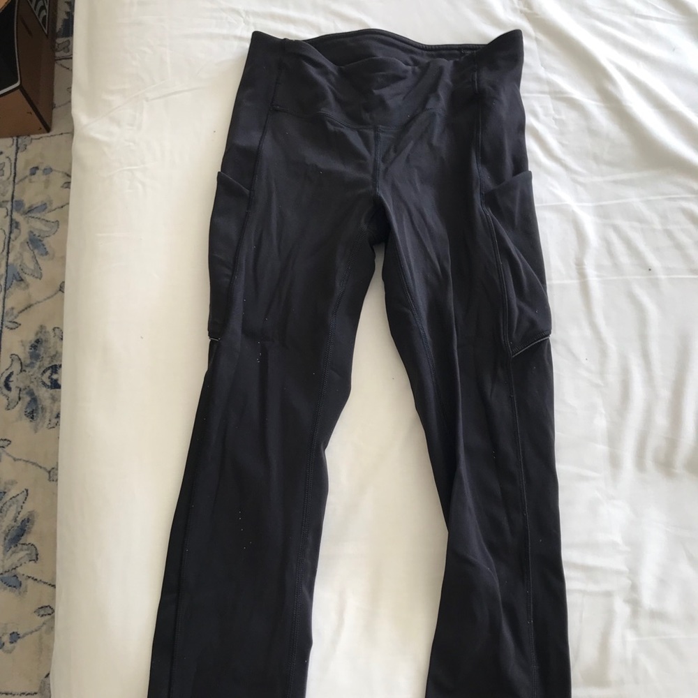 Lululemon Black Speed Up Crop Leggings